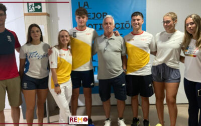 Los jóvenes que forman parte del equipo nacional de remo de mar ya están en el CAR Región de Murcia